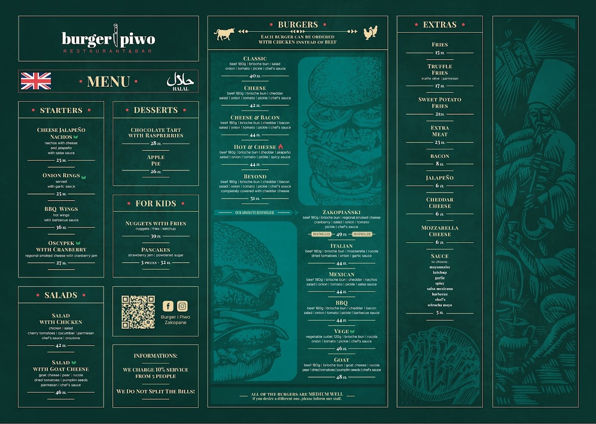 Menu Burger I Piwo Zakopane-3